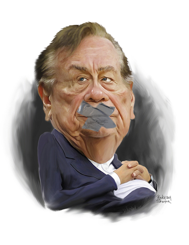 Cartoon: Donald Sterling caricature (medium) by rocksaw tagged donald,sterling,caricature