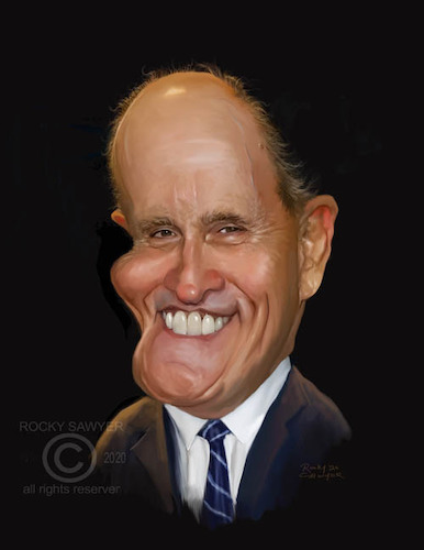 Cartoon: Rudy Giuliani (medium) by rocksaw tagged caricature,rudy,giuliani