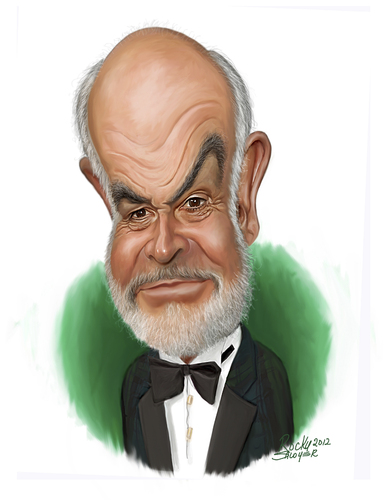 Cartoon: Sean Connery (medium) by rocksaw tagged sean,connery