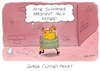 Cartoon: George Clooney (small) by Holga Rosen tagged clooney,hollywood,schauspieler,glamour,schminke,privat