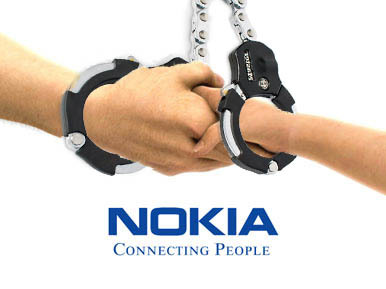 Cartoon: Nokia CONNECTING People (medium) by Sina tagged nokia,sina