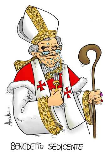 Cartoon: I am Benedictus (medium) by Atride tagged pope,papa,benedetto,benediktus,xvi,benedictus,joseph,ratzinger