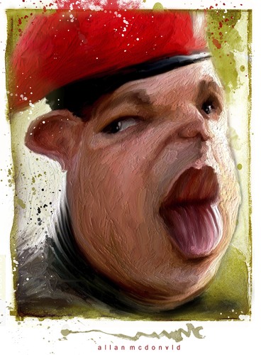Cartoon: hugo chavez (medium) by allan mcdonald tagged venezuela