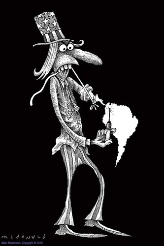 Cartoon: USA DROGAS (medium) by allan mcdonald tagged drugs