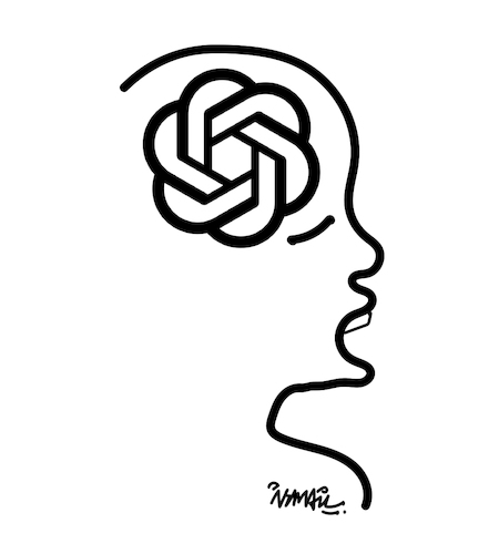 Cartoon: Artificial Intelligence (medium) by ismail dogan tagged ai