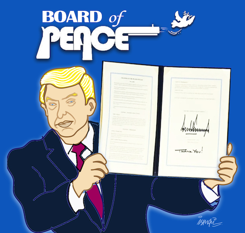 Cartoon: Board of Peace (medium) by ismail dogan tagged board,of,peace