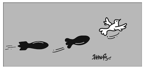 Cartoon: Bomb transformation.. (medium) by ismail dogan tagged bomb