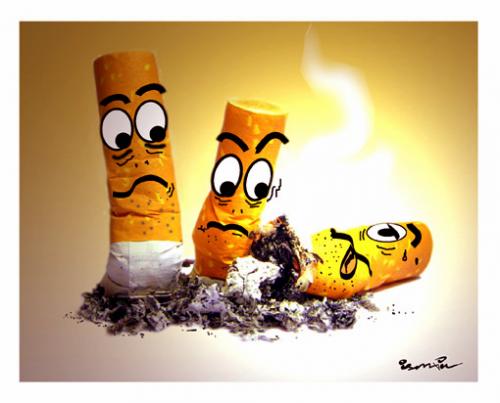 Cartoon: CIGARETTE  TUE (medium) by ismail dogan tagged cigarette,tue