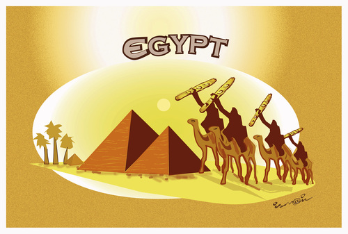 Cartoon: EGYPT !... (medium) by ismail dogan tagged egypt