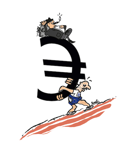 Cartoon: Euro 20th anniversary (medium) by ismail dogan tagged euro