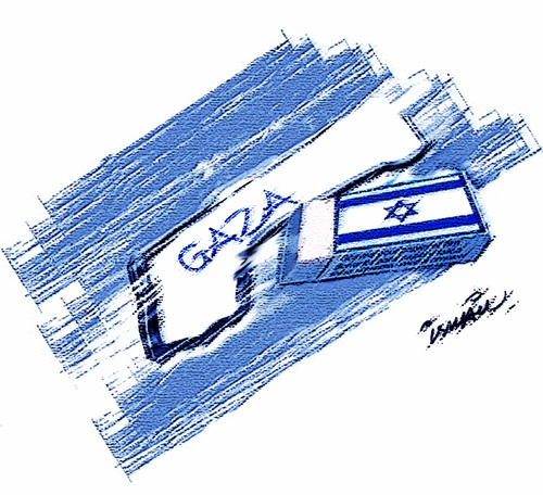 Cartoon: GAZA (medium) by ismail dogan tagged gaza