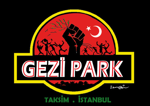 Cartoon: Gezi Park !.. (medium) by ismail dogan tagged istanbul,park,gezi