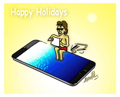 Cartoon: Happy Holidays (medium) by ismail dogan tagged holidays
