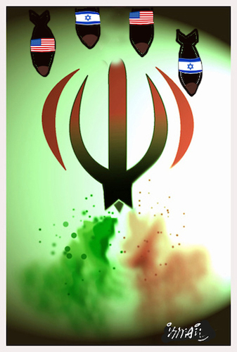 Cartoon: Iran (medium) by ismail dogan tagged iran,war