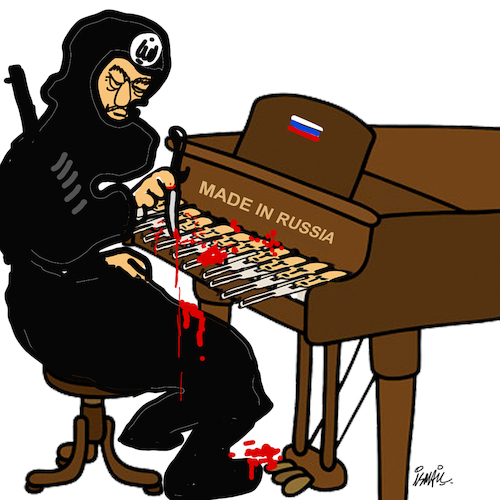 Cartoon: Moscow attack (medium) by ismail dogan tagged moscow,attack