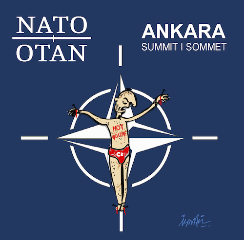 Cartoon: NATO Summit (medium) by ismail dogan tagged nato,summit