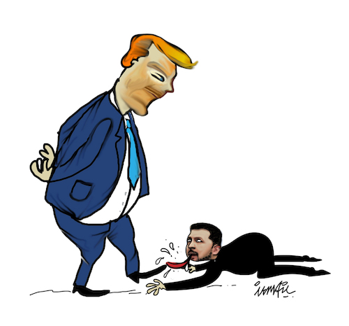 Cartoon: Negotiation (medium) by ismail dogan tagged ukraine