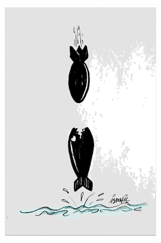 Cartoon: No bomb (medium) by ismail dogan tagged bomb