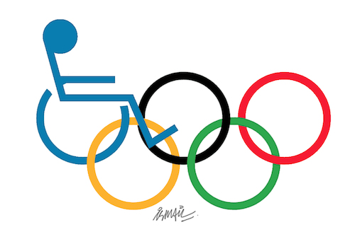 Cartoon: Paralympic Games (medium) by ismail dogan tagged paralympic,games