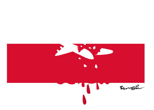 Cartoon: POLAND IN MOURNING !.. (medium) by ismail dogan tagged poland