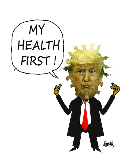 Cartoon: presidential campaign (medium) by ismail dogan tagged trump