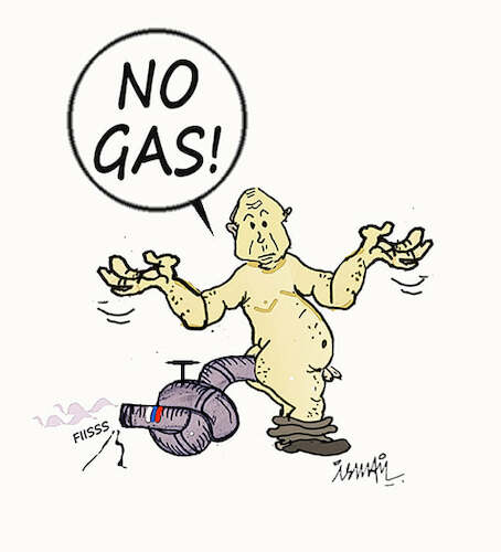 Cartoon: Russian gas (medium) by ismail dogan tagged russian,gas
