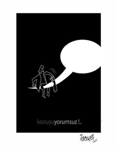 Cartoon: Speech bubble (medium) by ismail dogan tagged speech,bubble