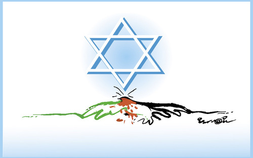 Cartoon: WAR IN PALESTINE (medium) by ismail dogan tagged palestine