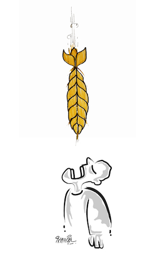 Cartoon: wheat war 2 (medium) by ismail dogan tagged ukrainian,wheat