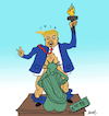 Cartoon: American elections 2024 (small) by ismail dogan tagged american,elections,2024