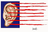 Cartoon: American flag (small) by ismail dogan tagged american,flag