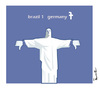 Cartoon: Brazil (small) by ismail dogan tagged brazil,2014