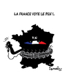 Cartoon: FRANCE ELECTIONS ! (small) by ismail dogan tagged france,elections,2015