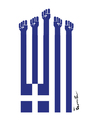 Cartoon: Greece (small) by ismail dogan tagged greece