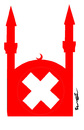 Cartoon: MINARETS  IN  SWITZERLAND (small) by ismail dogan tagged minarets in switzerland