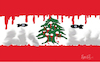 Cartoon: War in Lebanon (small) by ismail dogan tagged lebanon