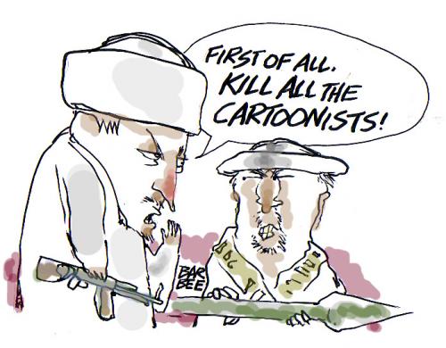 Cartoon: a bit of the bard (medium) by barbeefish tagged threat,