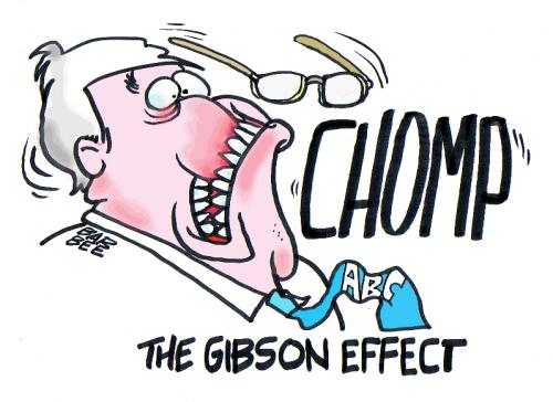 Cartoon: ABC NUZ (medium) by barbeefish tagged charlie,gibson