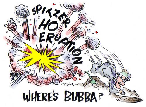 Cartoon: bubba (medium) by barbeefish tagged eruption,
