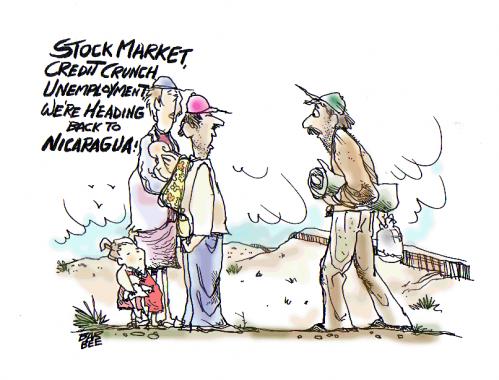 Cartoon: ECONOMY (medium) by barbeefish tagged immigration