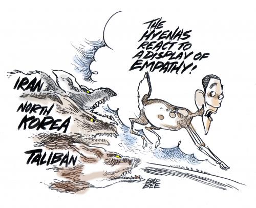 Cartoon: EMPATHY (medium) by barbeefish tagged obama