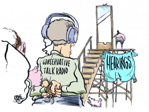 Cartoon: fairness doctrine (medium) by barbeefish tagged silence