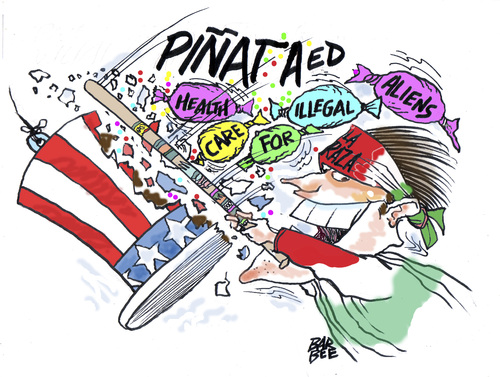 Cartoon: party time (medium) by barbeefish tagged raza