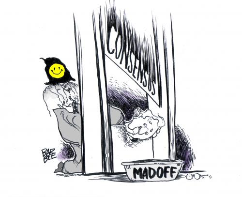 Cartoon: SCAM (medium) by barbeefish tagged madoff