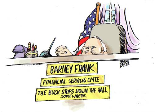 Cartoon: the BUCK stops where (medium) by barbeefish tagged banking,cmte