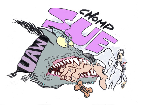 Cartoon: ungreatful (medium) by barbeefish tagged unions