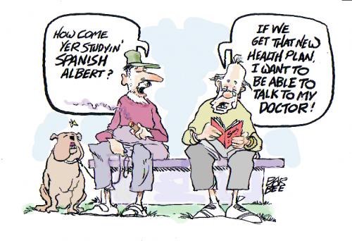 Cartoon: UNIVERSAL HEALTH (medium) by barbeefish tagged health,care