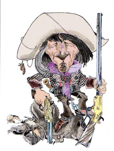 Cartoon: vaquero (medium) by barbeefish tagged mex,cowboy,