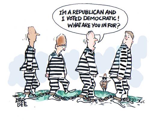 Cartoon: voter fraud (medium) by barbeefish tagged ohio,