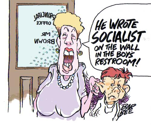 Cartoon: what does it mean (medium) by barbeefish tagged socialism